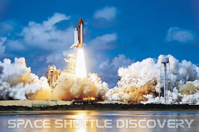 Eurographics Space Shuttle Discovery Launch Poster