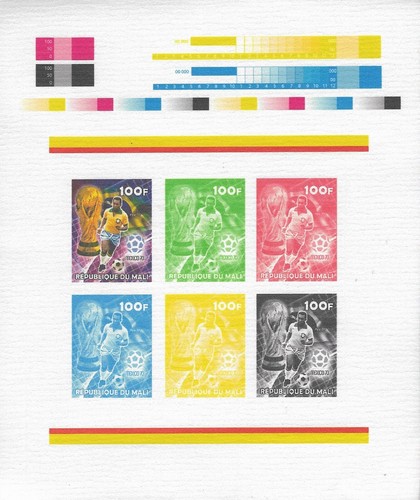 Rare Imperf Proof MNH Football Soccer FIFA Russia Pele Edson Arantes Brazil