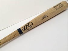 STARLIN CASTRO Signed  on Game Use Rawlings Bat COA