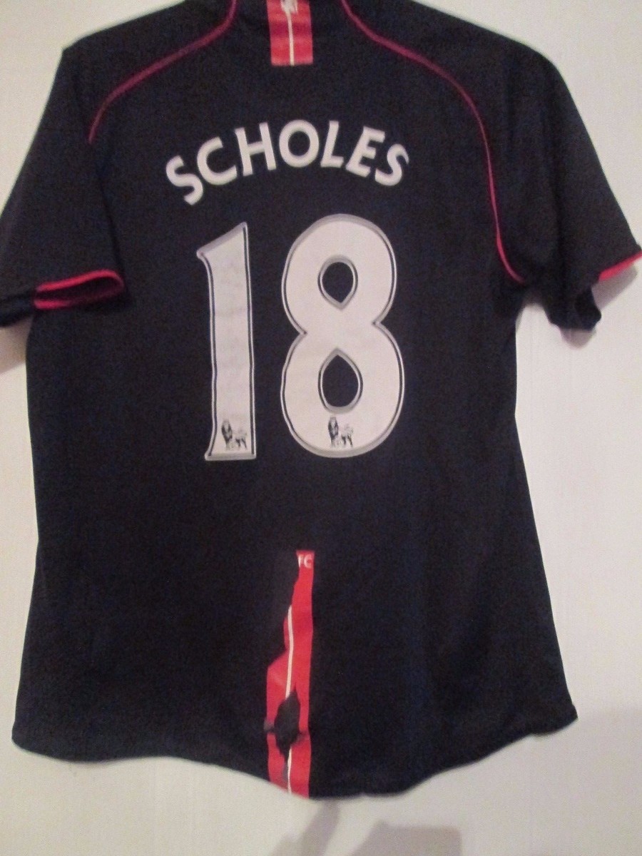 Maillot Manchester United 2003/04 – Third – Scholes N°18 – Nike – Taille L – Neuf Sans Emballage
