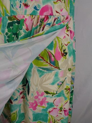 Nuevo Vestido Torrid Floral Studio Tejido Midi Imitación Envolvente Talla 0 (12) Grande - Imagen 10 de 17
