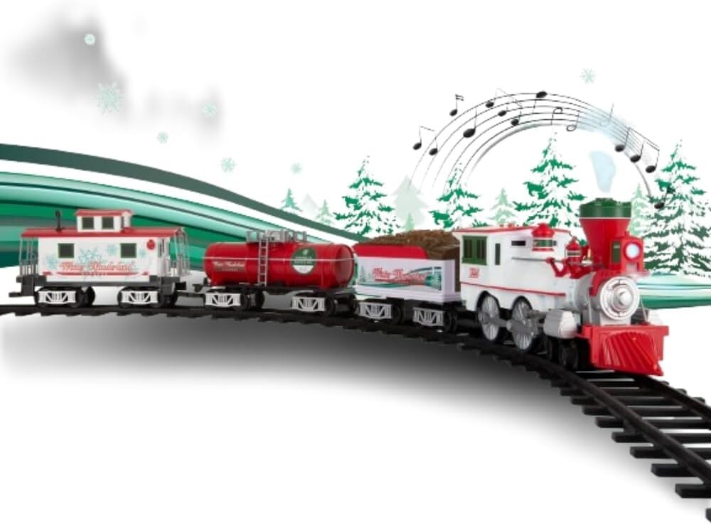 Lionel Battery-Operated Winter Wonderland Express Toy Train Set