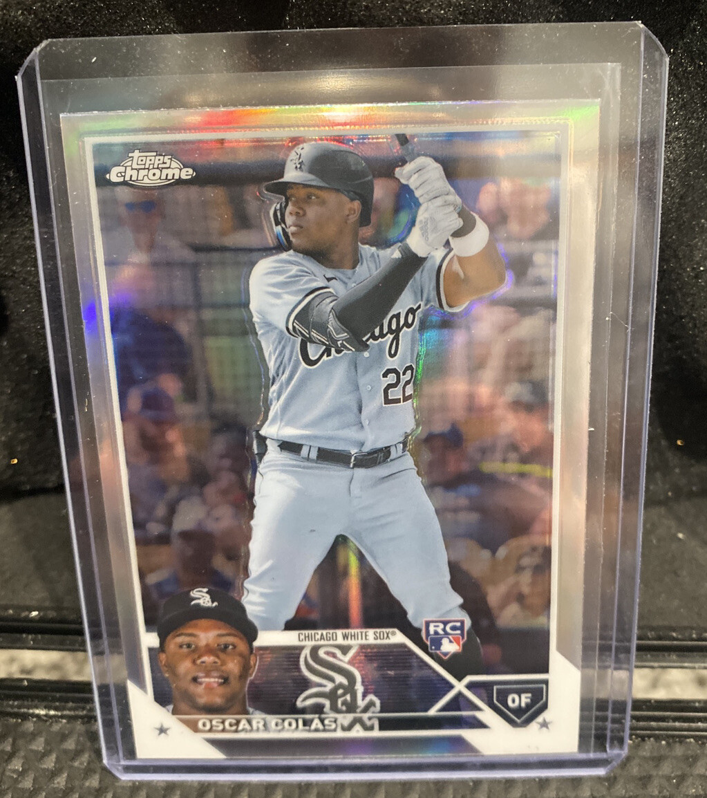 2023 Topps Chrome Refractor RC Oscar Colas #145 Rookie Card