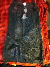 NWT Victoria's Secret Lace Slip Dress Black Womens Size S 49.95