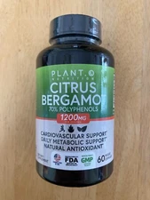 PLANT.O NUTRITION Citrus Bergamot 1200mg 60 Caps Concentrated 70% Polyphenols