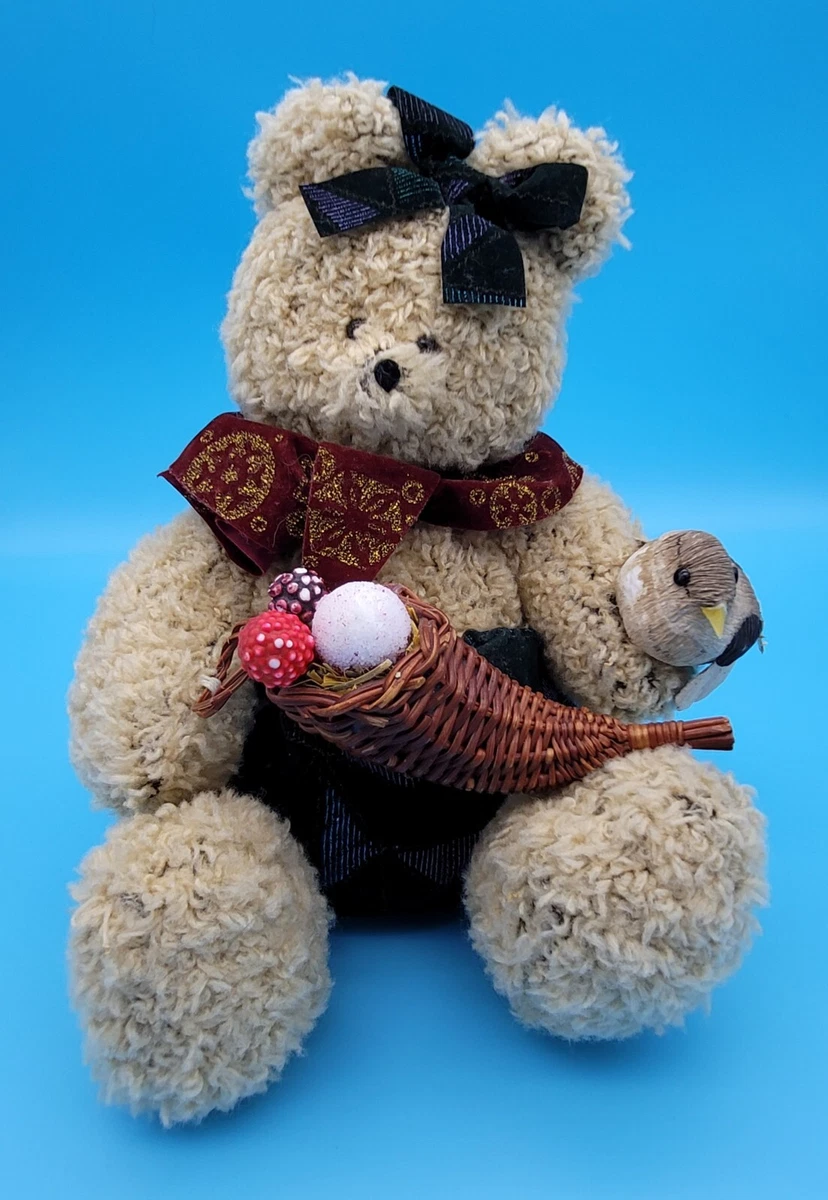 Vintage Music Box Teddy Bear Plush winder needs repair eBay