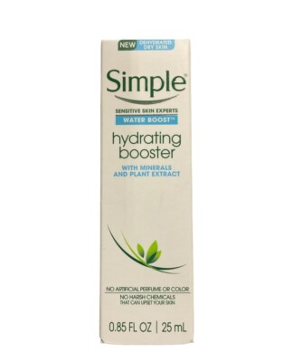 Simple Sensitive Skin Experts Water Boost Hydrating Booster Primer, Dry skin