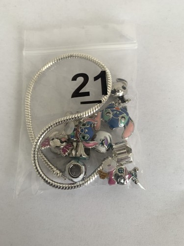 Cute Stitch Charm Bracelet New Lilo and Stitch Women Girl Jewellery Unworn - Picture 2 of 3