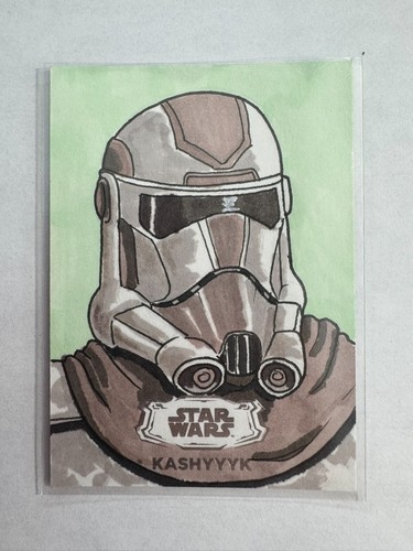2024 Topps Star Wars Hyperspace Kashyyk Silver Foil 1/1 Sketch by Limuel Pinzon