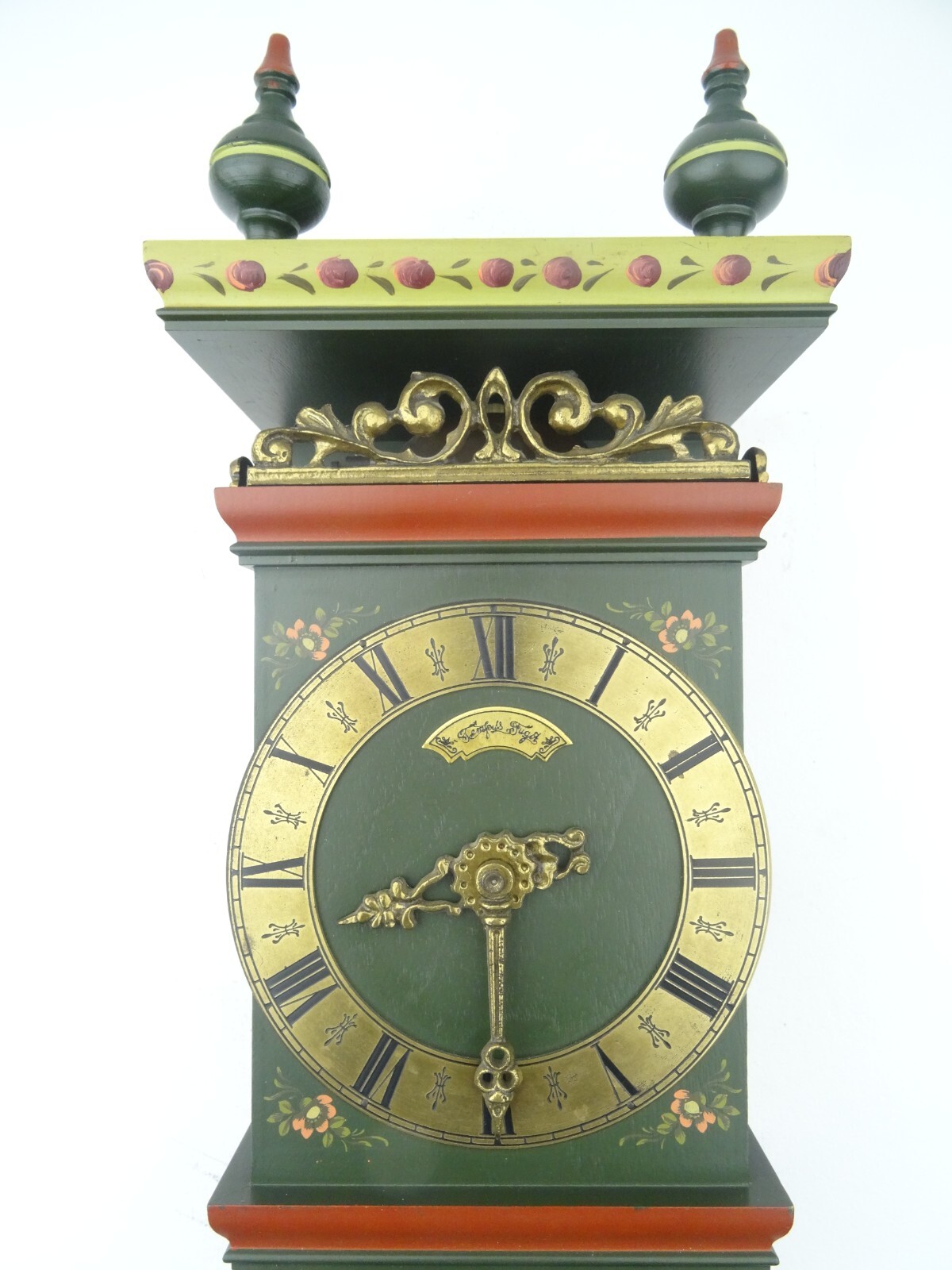 Vintage Antique Dutch Hindeloopen Friesian Warmink Wuba Wall Clock