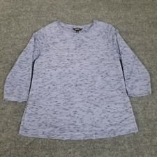 Simple Vera  Vera Wang 3/4 Sleeve Pullover Lavender Women Size M