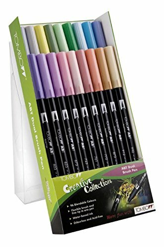 TOMBOW Dual Brush Pen ABT, 18-colours-set, pastels colours (N8r)