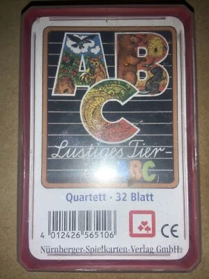 Kinder-Kartenspiel-Quartett, Lustiges Tier ABC, zum Schulbeginn, vom NSV  - Bild 1 von 4