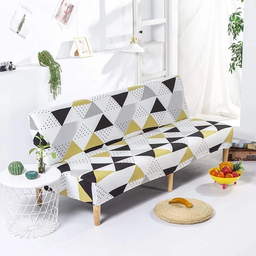 Printed Futon Covers Stretch Sofa Bed Slipcover Anti Slip Elastic Couch Cover - Picture 66 of 90