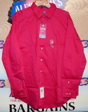 Van Heusen Long Sleeve Extreme Color Shirts Stretch $9.99 B27 CLEARANCE SALE!