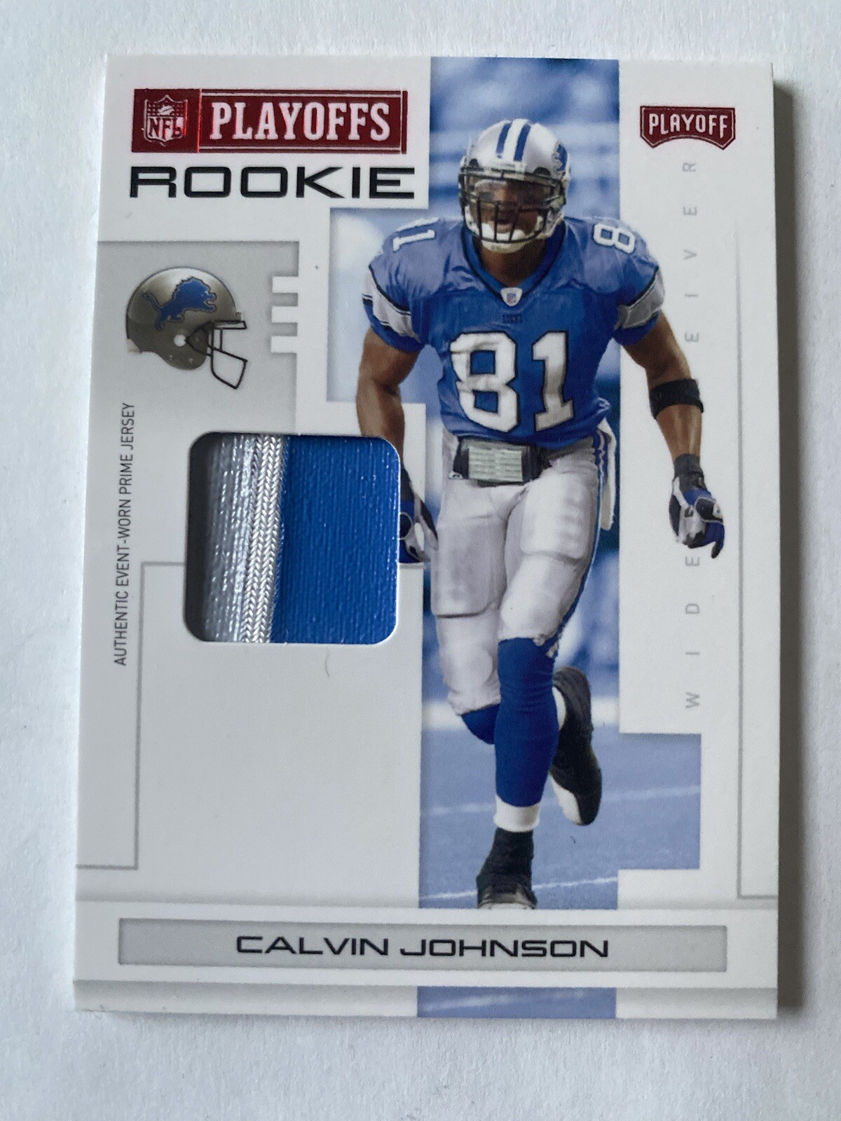 2007 Donruss Playoff Calvin Johnson #107 Jersey Ser #ed 8/20!! RC