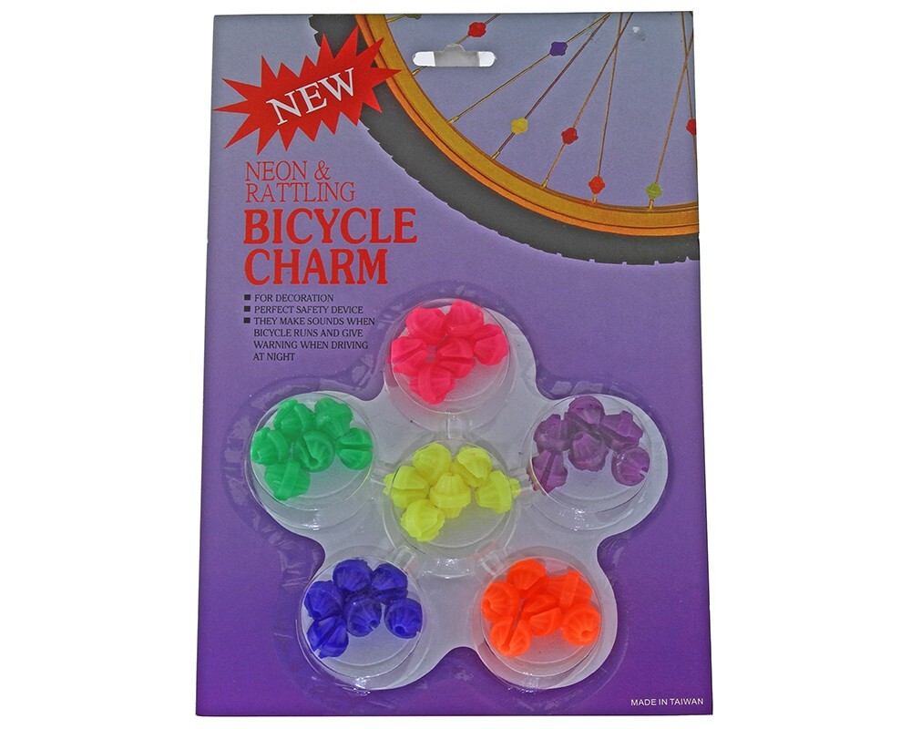 Colorful Assorted Plastic Clip Kids Bike Bicycle Wheel Spoke Beads Decor USA.