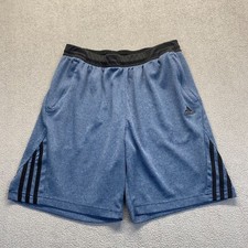 Adidas Men's Shorts Size Large Drawstring Blue Comfort,Lightweight,Pockets