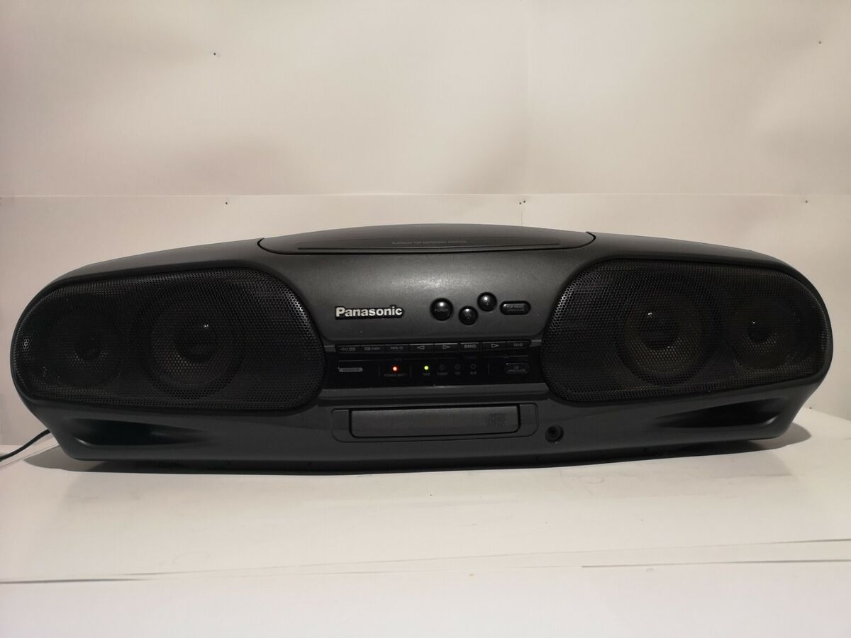 PANASONIC Vintage Portable Stereo Dual Deck CD Player 4.4 PANASONIC Vintage Portable Stereo Dual Deck CD Player 4.4