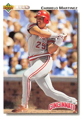 CARMELO MARTINEZ 1992 Upper Deck #696 CINCINNATI REDS FIRST BASE Baseball Card