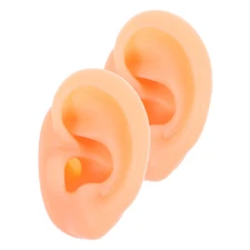 1 Pair Silicone Ear Model Earring Display Model Piercing Practice Body Parts New