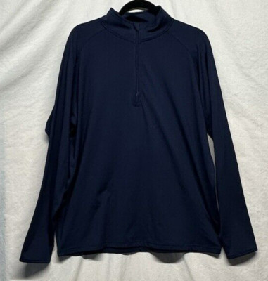 Long Sleeve Sport Tec Large Navy Sport-Wick Long Sleeve NWOT