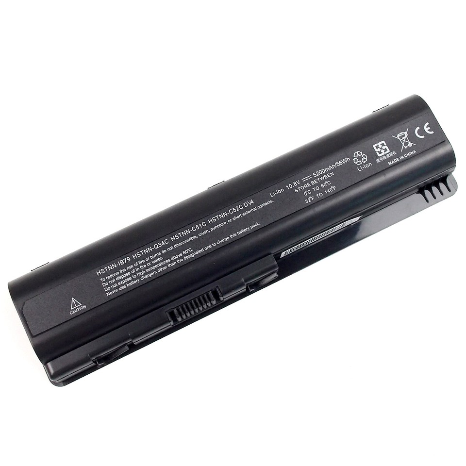 Newnet Batteria Per HP Pavilion HSTNN-C17C E Serie DV6000 - 5200mAh 10.8V/11.1V, Ioni Di Litio, Ricambio Compatibile