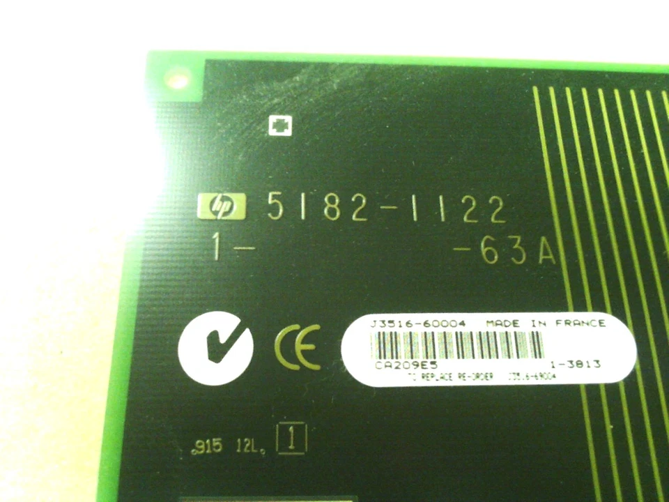 Tarjeta adaptadora de red HP J3516-60004 5182-1122-63A Clase A 9000 100 Base-T Foto 2 de 4