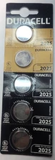 5 Pack Duracell DL2025 LITHIUM ECR2025 CR2025 (GOOD EXPIRE 02/34) FREE TRACKING