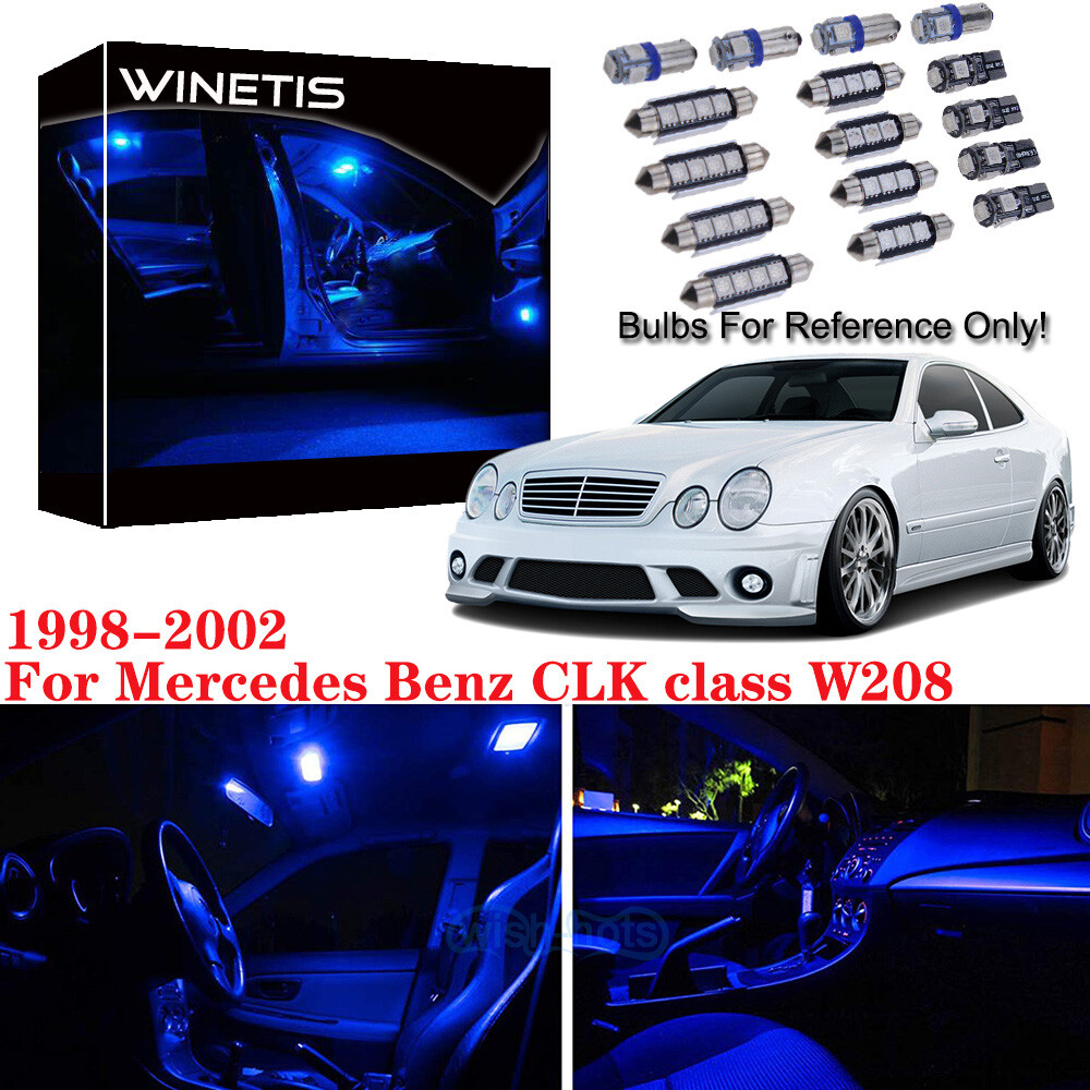 Mercedes-Benz Collection ベンツLEDトーチ　M3009 13Pcs Blue Interior LED Light Kit For 2001 Mercedes Benz CLK class