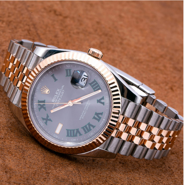 datejust wimbledon two tone
