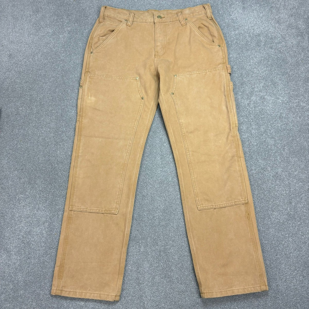 Carhartt DOUBLE KNEE PANTS 34×30 Carhartt Trousers Adult 34x30 Tan Double Knee Carpenter Work