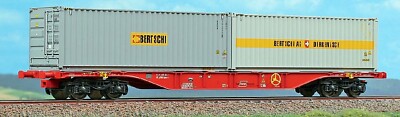 ACME 40414 Containerwagen Typ Sgnss Rail Cargo Austria, Bertschi, 1:87 , NEUHEIT