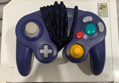 Custom Gamecube Controller Indigo Shinewave LED Snapback Capacitor
