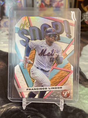 2023 Topps Pristine #OS-14 FRANCISCO LINDOR Oh SNAP! Refractor Die-Cut Mets