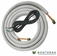 Cooper & Hunter 25 foot Lineset for Mini Split AC 9000 BTU 1/4" x 3/8"