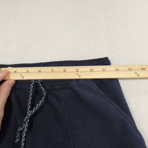 Patagonia Youth Large 12 Micro D Fleece Joggers Pants Navy Blue Stretch Flaws - Picture 6 of 13
