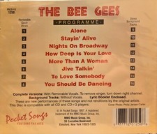 1250 BEE GEES POCKET SONGS KARAOKE CDG LOT MI