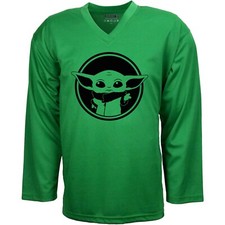Baby Yoda Star Wars Hockey Jersey with Your Name & Number on the back