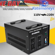 5000Watt Voltage Converter Transformer Step Up  Down 110V to 220V to 110V Power