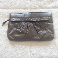 vintage grand traditions brown clutch purse