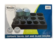 CupSafe Travel Glass Cup Holder Caravan Motorhome Storage - Vanilla Leisure