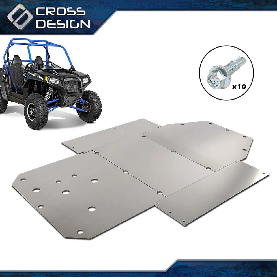 Placa de deslizamiento de aluminio de alta resistencia apta para Polaris Rzr Rzr-S 800 2008-2014 3/16" Foto 2 de 4