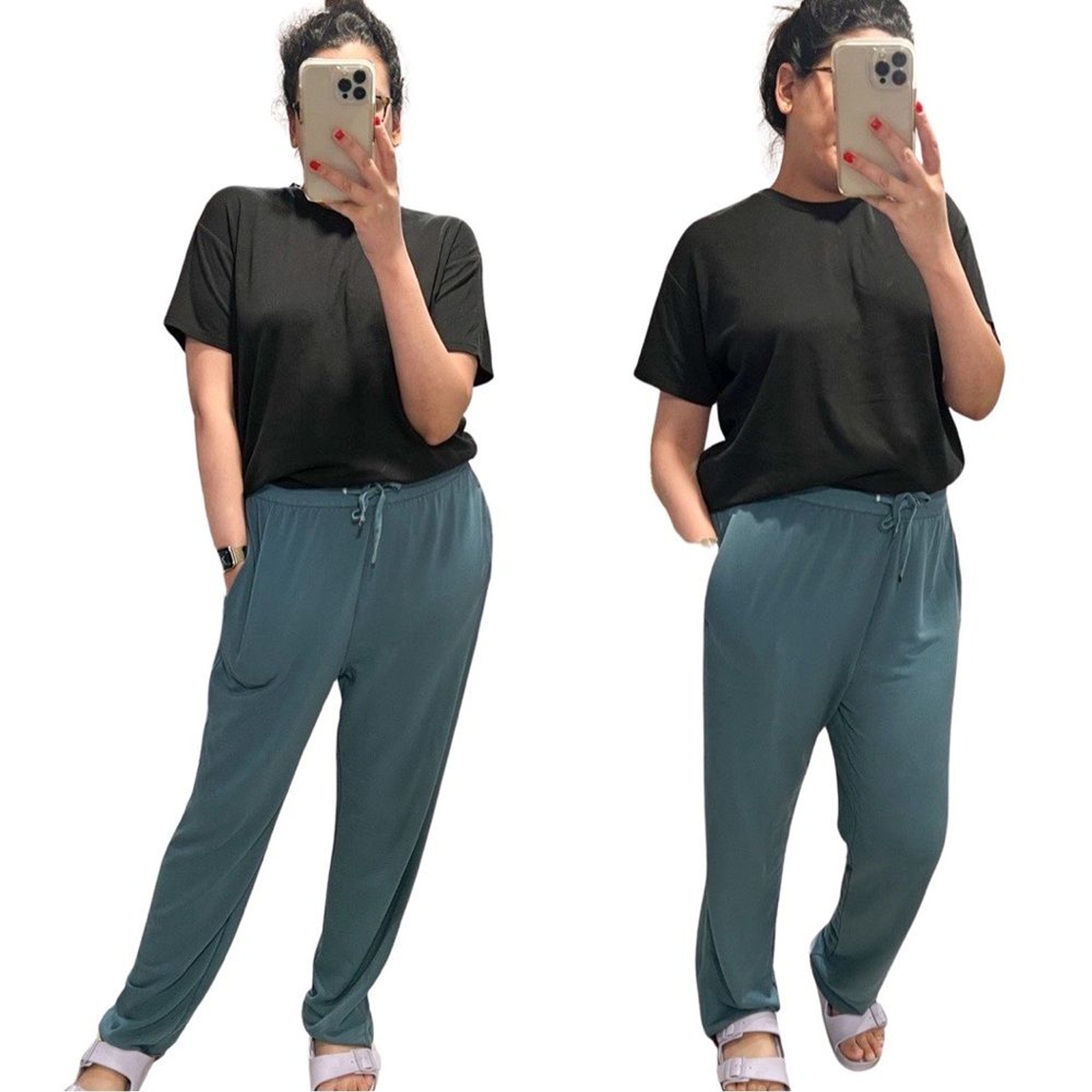 SOFT SURROUNDINGS Drawstring Lounge Straight Leg … - image 1