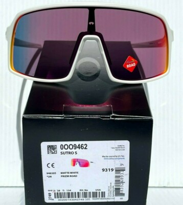 NEW* Oakley SUTRO S Matte White frame w PRIZM Road IRIDIUM