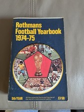 Rothmans Football Yearbook 1974-1975 softback 5th year
