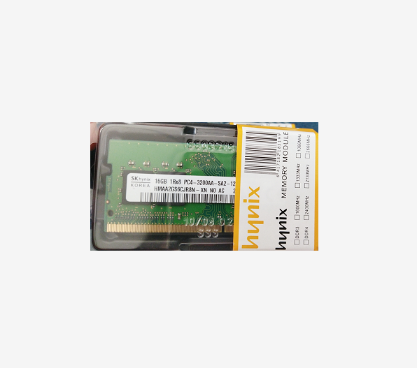 SK Hynix 16GB DDR4 PC4-25600 3200MHz 260-Pin DIMM Ram Memory