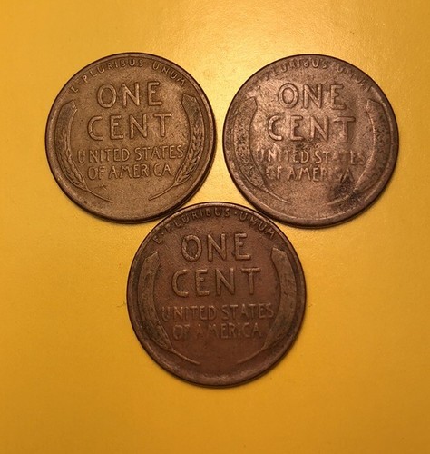 3-1929-S Lincoln Cents SEE PHOTOS FOR CONDITION - Picture 2 of 2