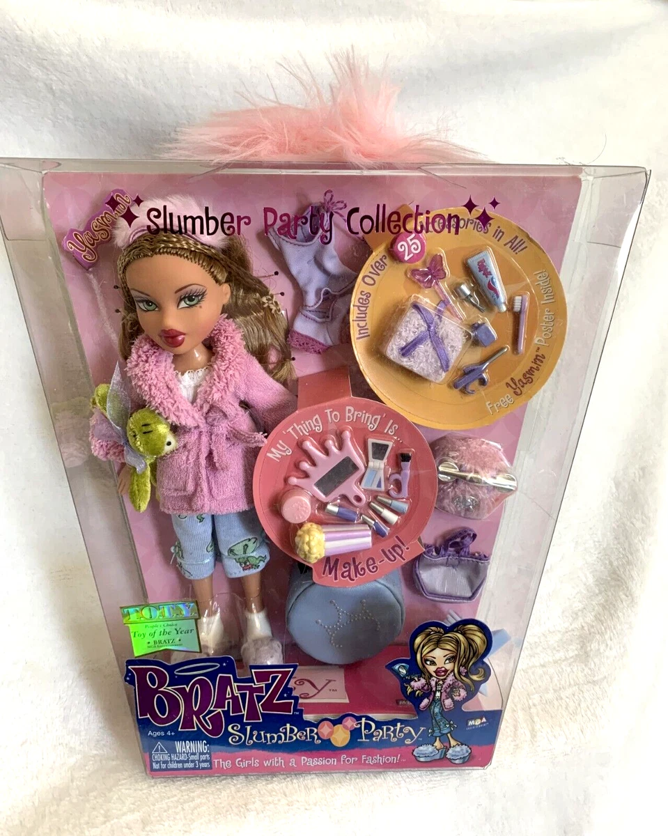 Bratz Slumber Party Doll Yasmin 1st Edition - close up  Childhood toys,  Candy land birthday party, Candyland birthday