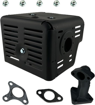 #ad 18310 ZE2 W61 GX390 GX340 Muffler Silenser Assembly W Exhaust Manifold Pipe amp; Ga $57.54
